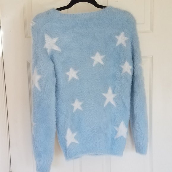 Soho Apparel Baby Blue White Stars M - Picture 5 of 9